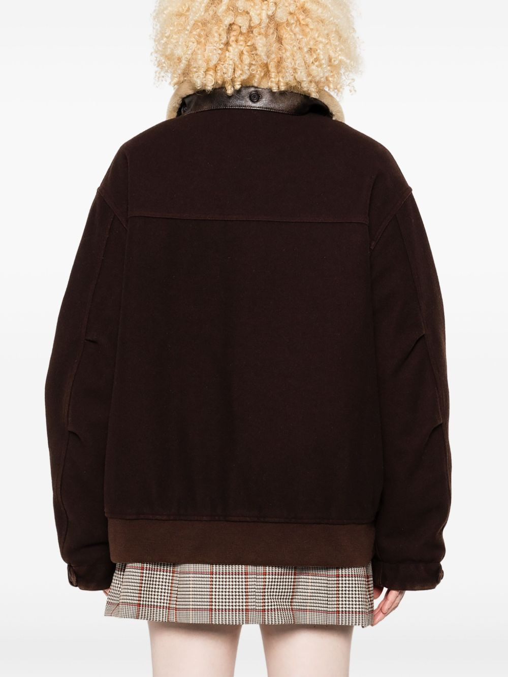 faux-fur collar jacket - 4