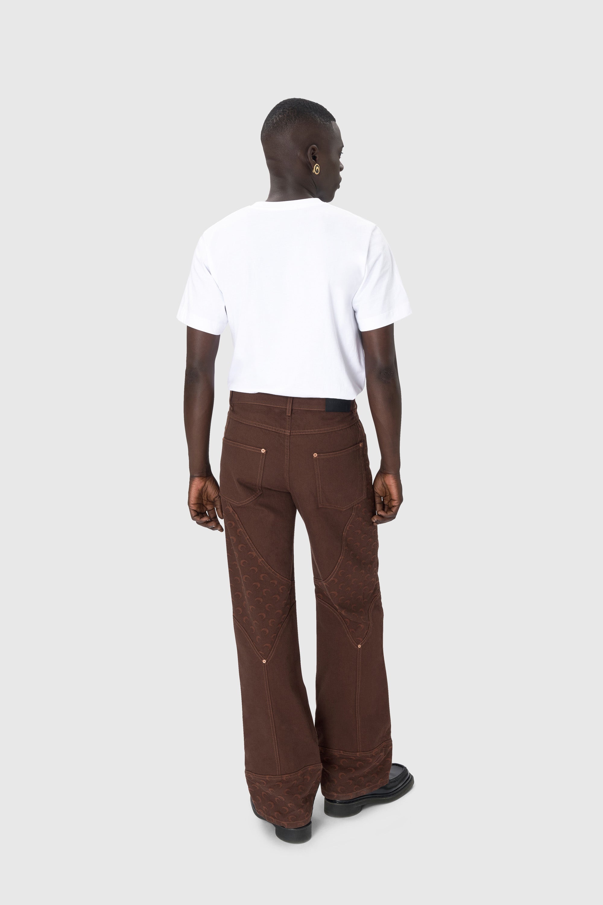 Moon Jacquard Twill Workwear Pants - 6