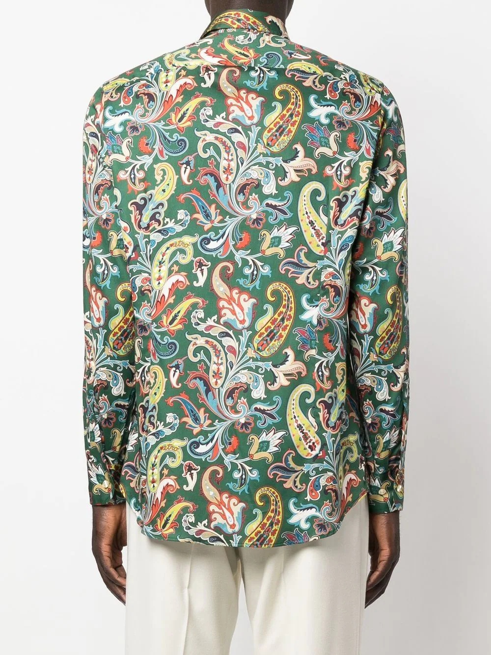 paisley-print cotton shirt - 4