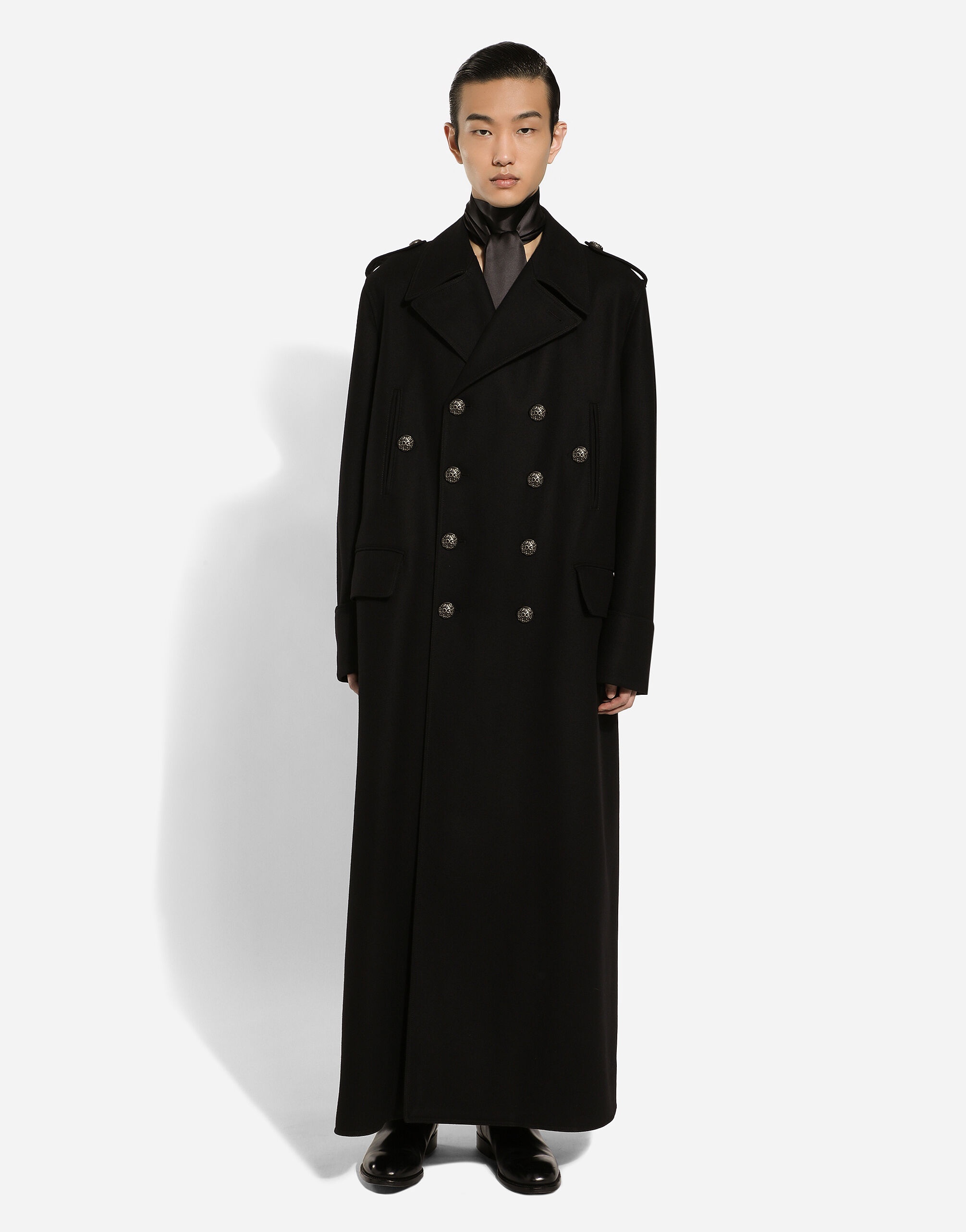 Reversible military long coat sales