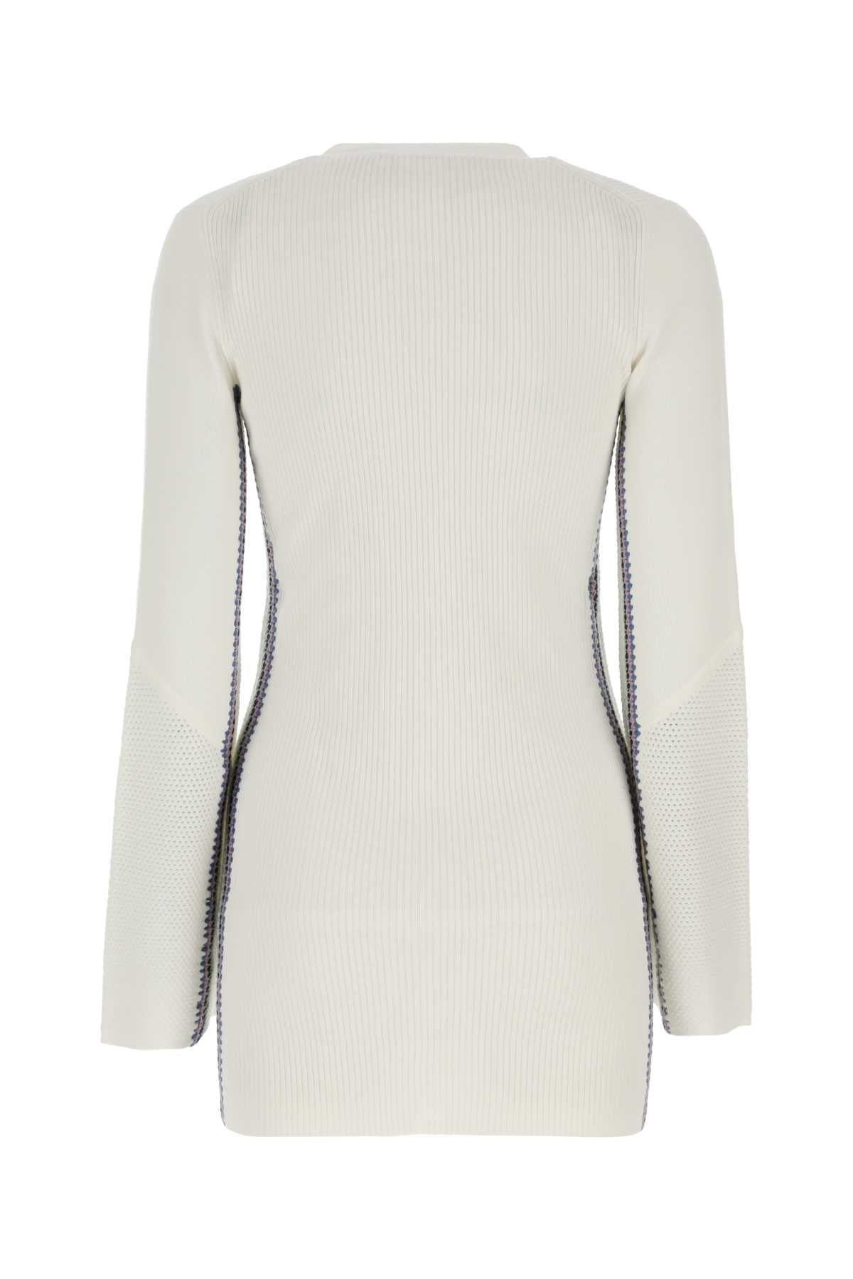 Chloe Women Ivory Wool Cardigan - 2