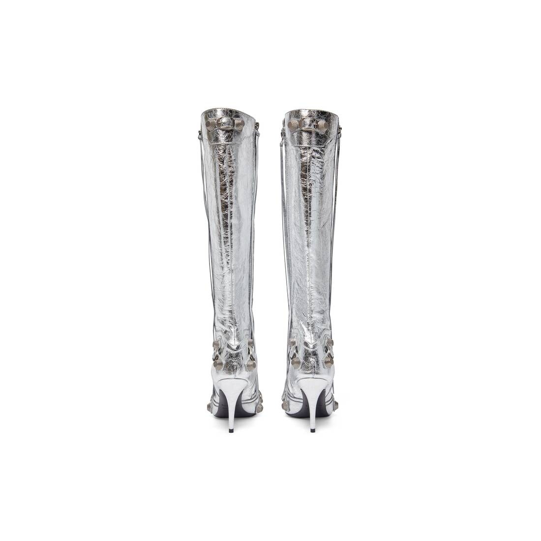 Women's Cagole 90mm Boot Metallized  in Silver - 4