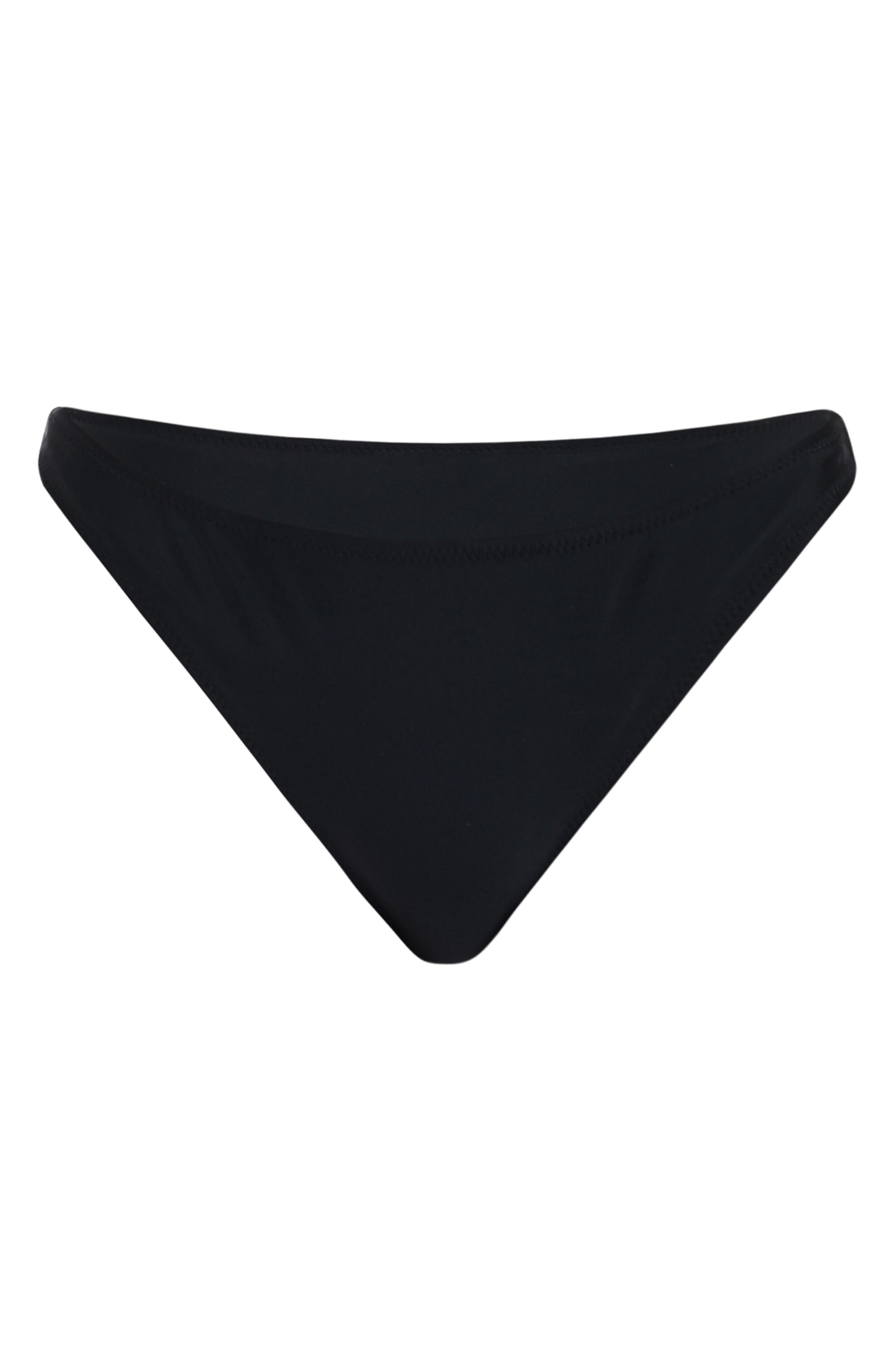 L'AGENCE Jean Bikini Bottoms in Black at Nordstrom - 3