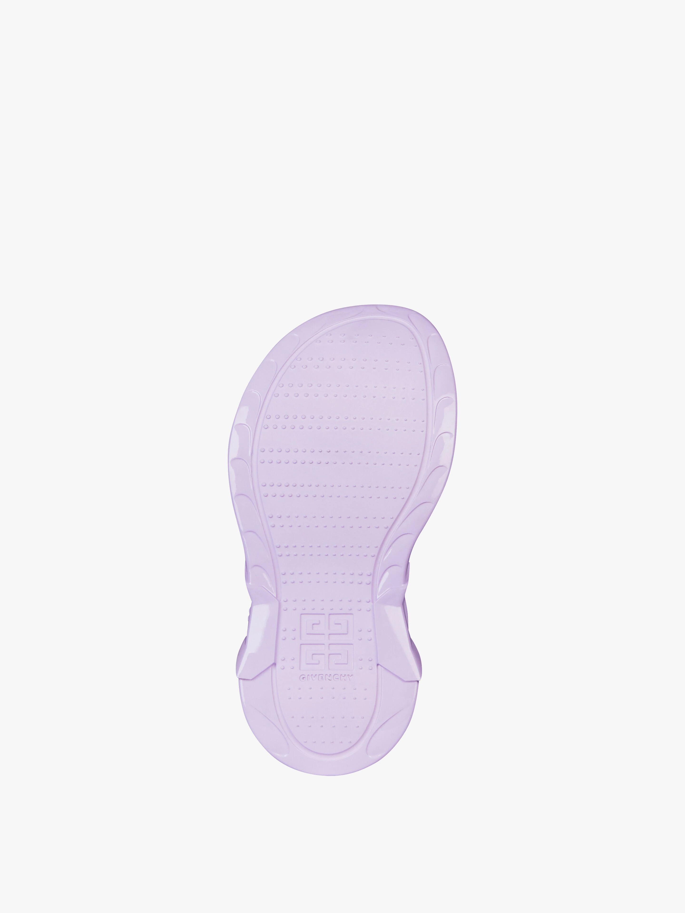 MARSHMALLOW WEDGE SANDALS IN RUBBER - 5