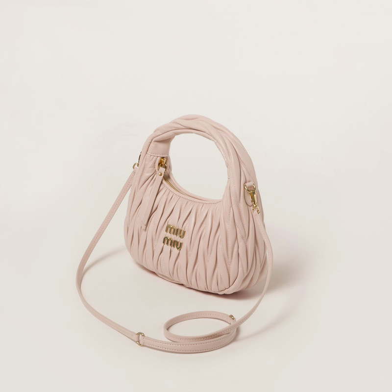 Miu Miu Wander matelassé nappa leather hobo bag outlook