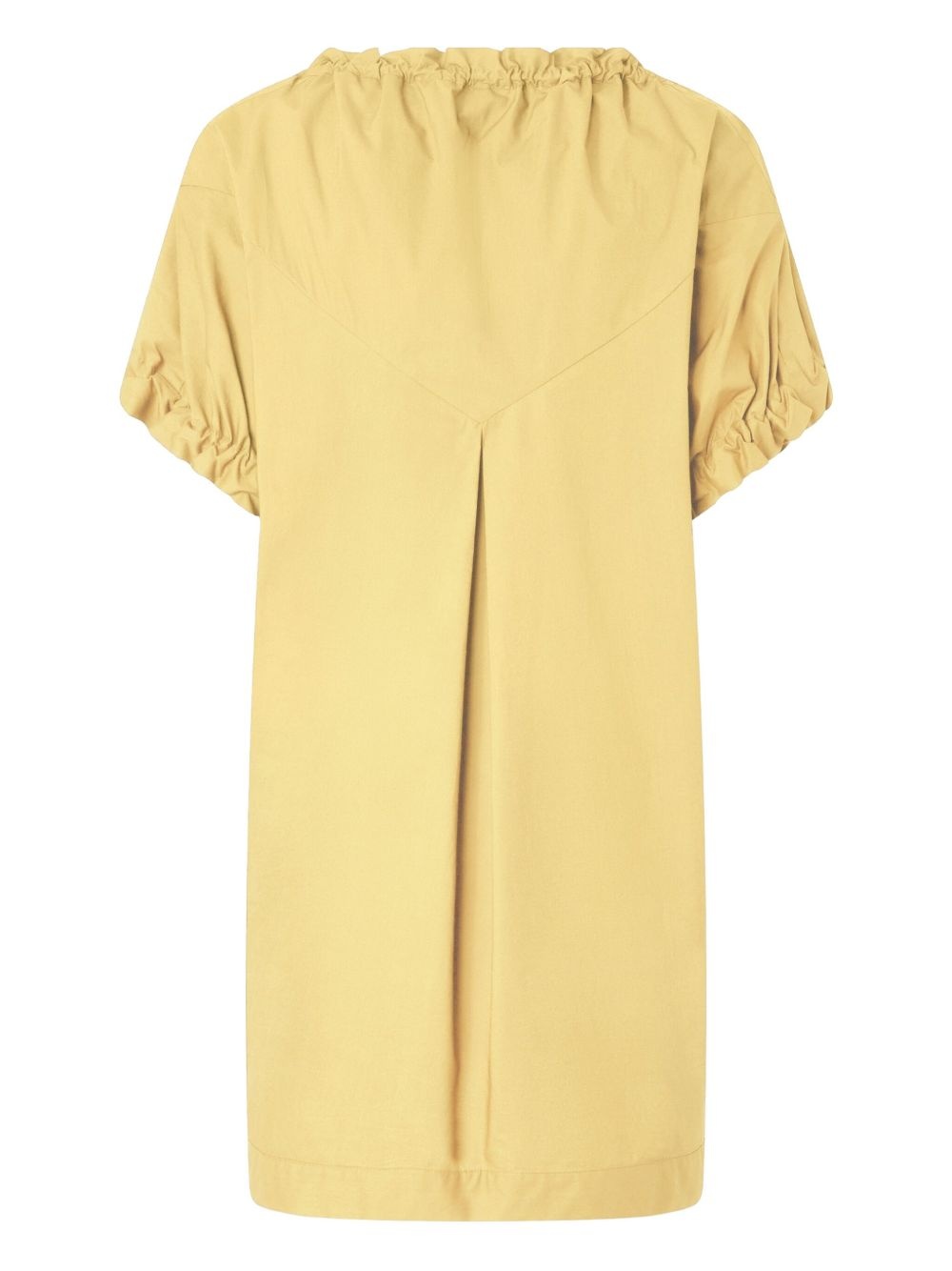 puff-sleeve drawstring dress - 2