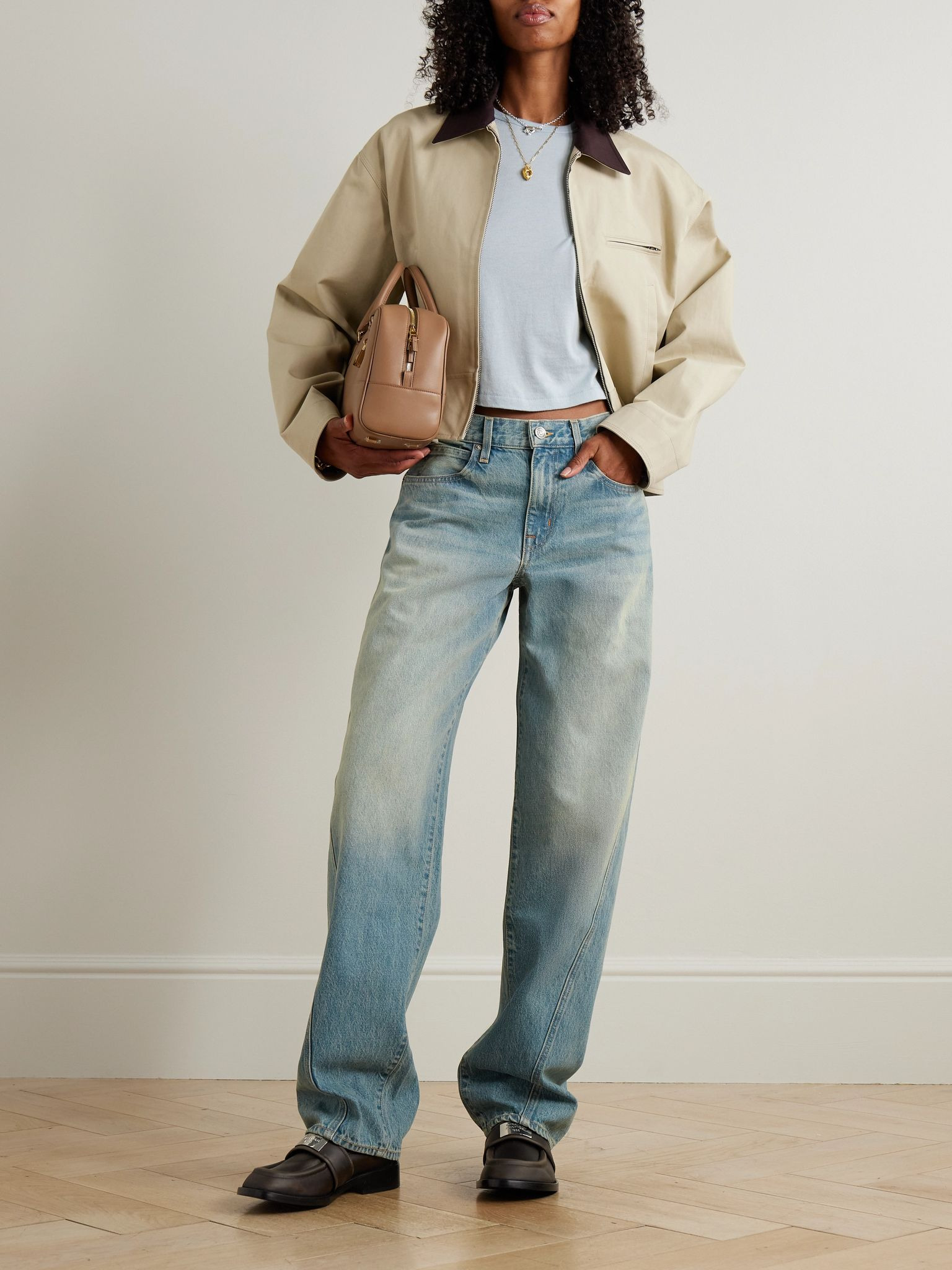Tess Long Twisted Stem boyfriend jeans Light denim - 2