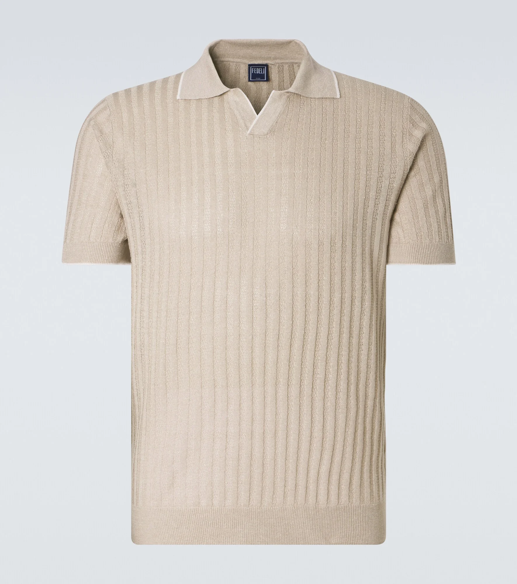 Soul linen and cotton polo shirt - 1