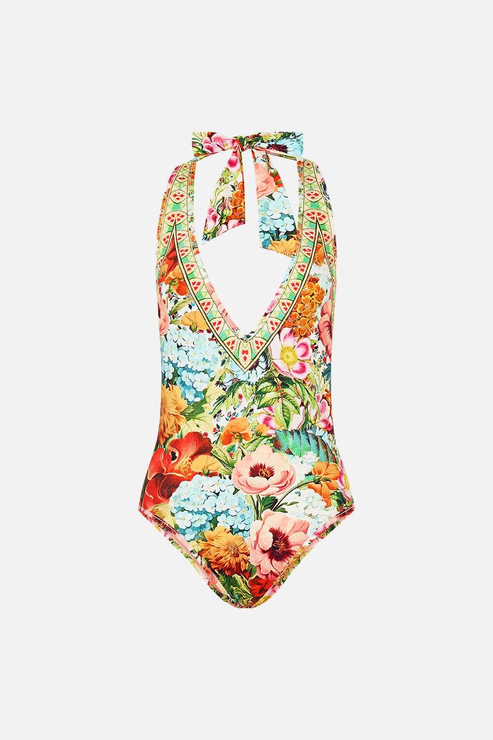 REVERSIBLE BIND EDGE V NECK HALTER ONE PIECE - 9