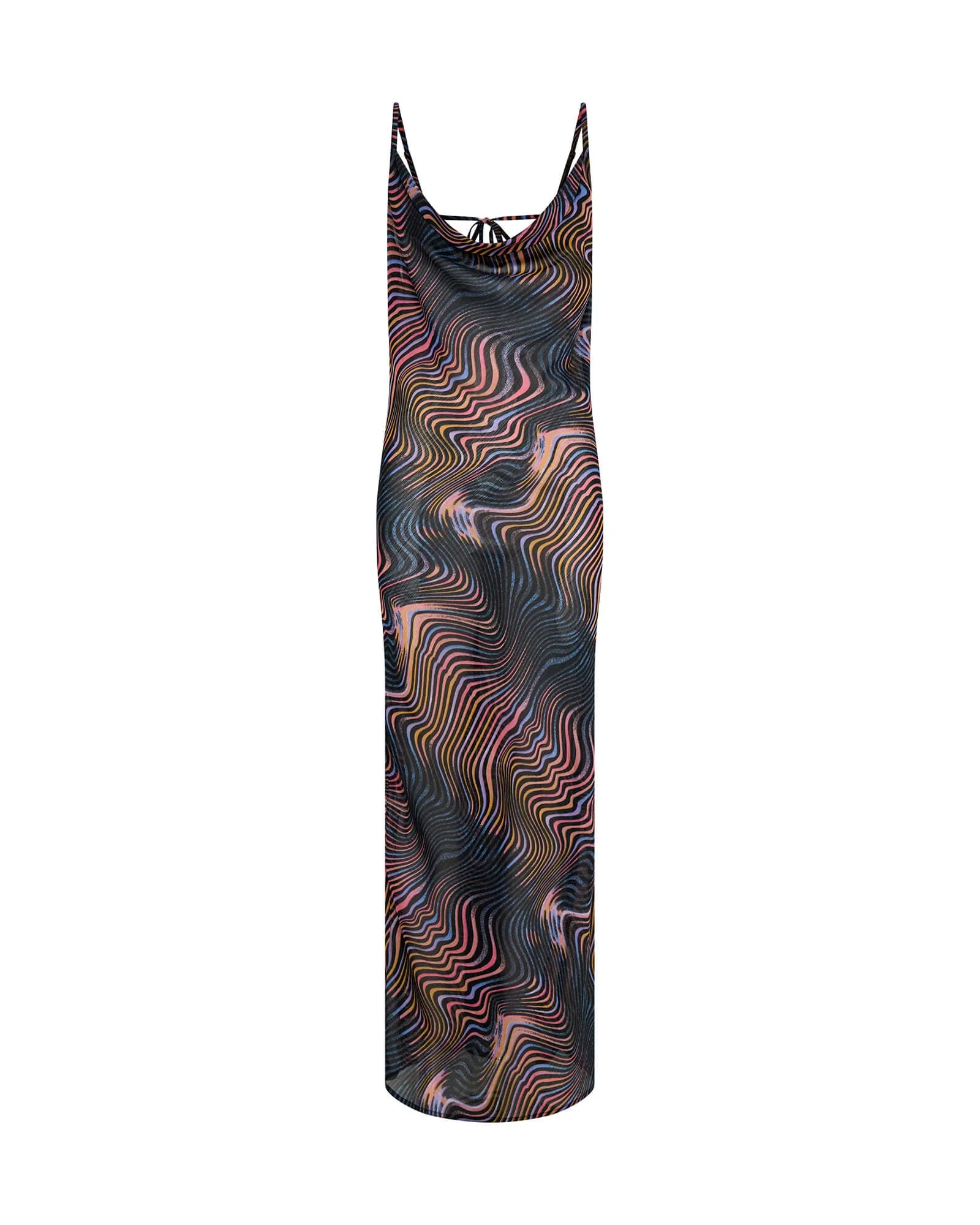 Jagger Long Slip Maxi Dress - Acid Trip - 1