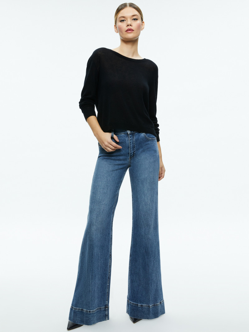 Alice + Olivia AKERS REVERSIBLE PULLOVER outlook