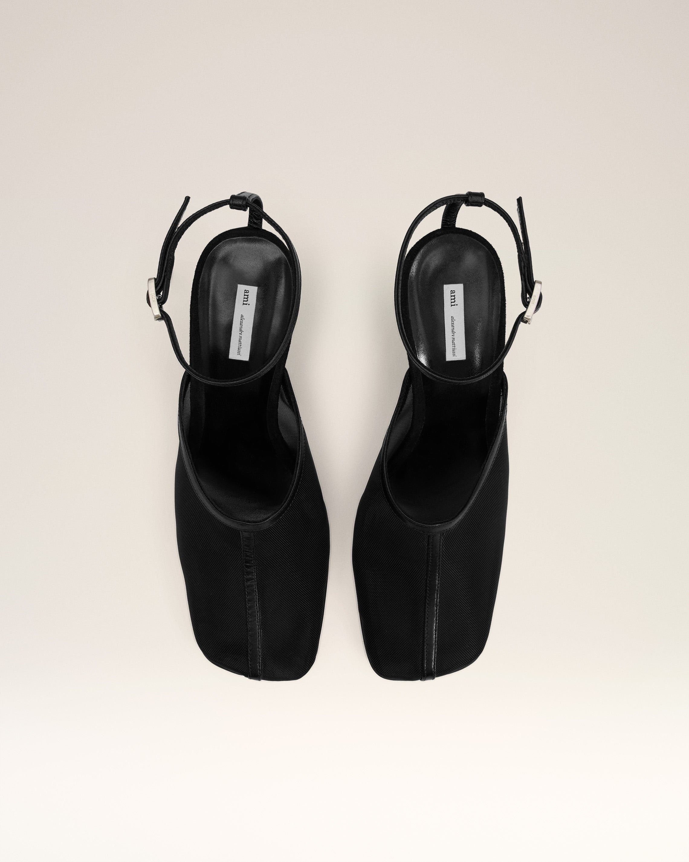 BLACK WEDGE MULES - 5