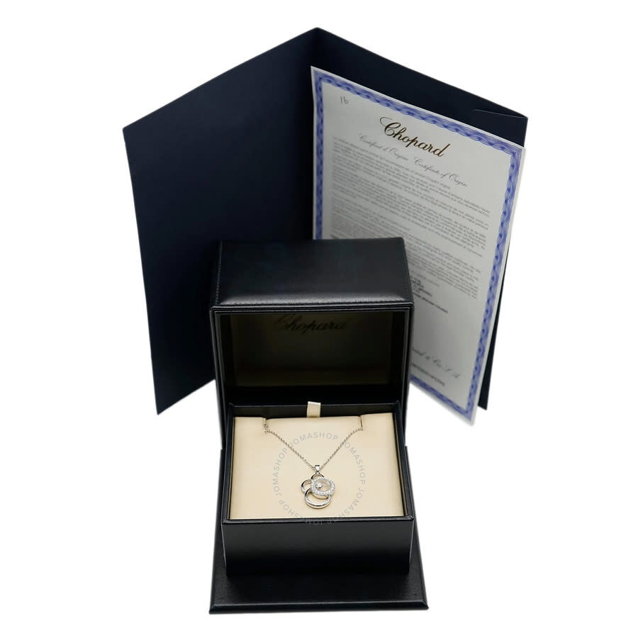 Pre-Owned Chopard Happy Diamonds Pendant in 18KT White Gold 0.39 CTW - 4