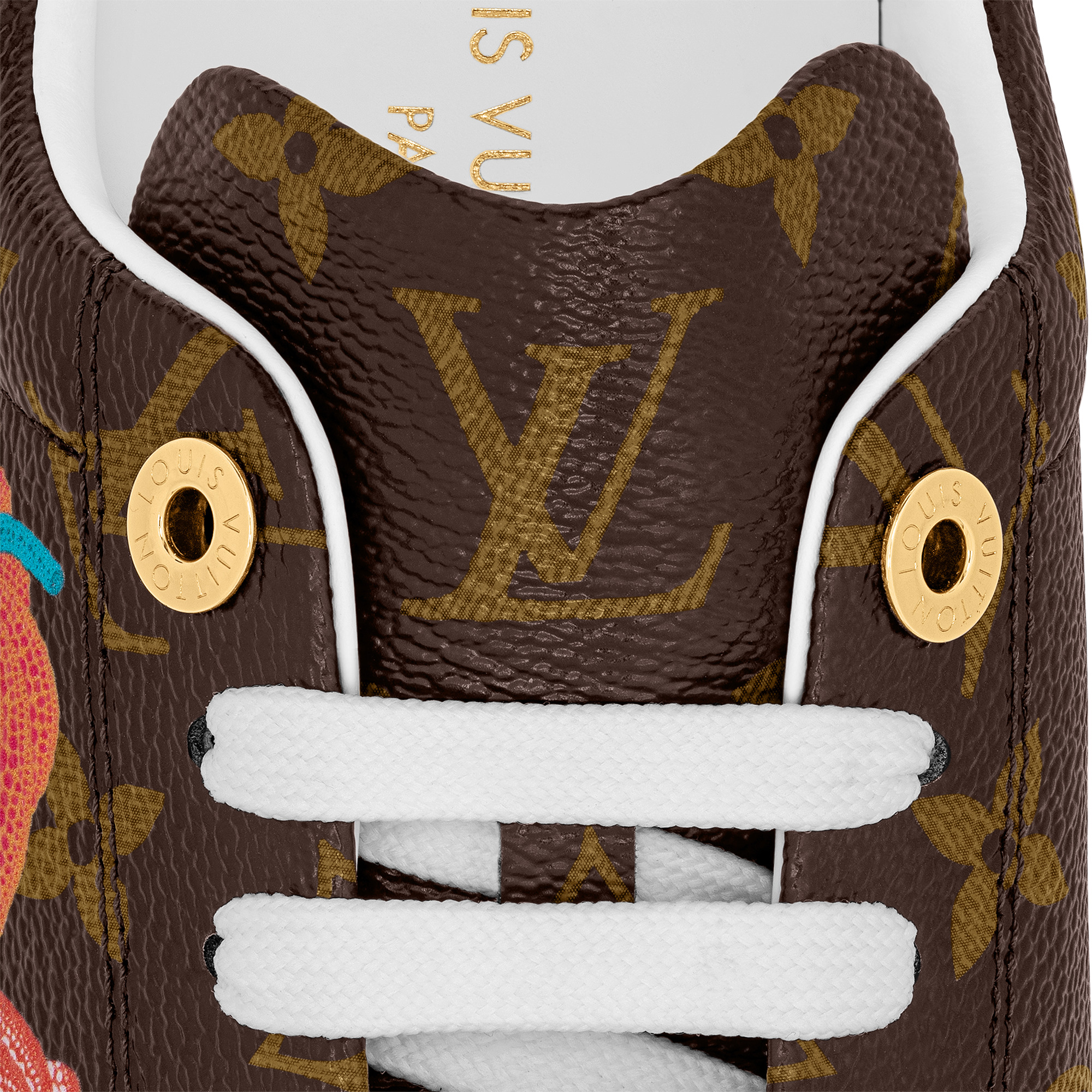 LOUIS VUITTON monogram Canvas Time Out sneakers 36 Made in Italy Cacao brown