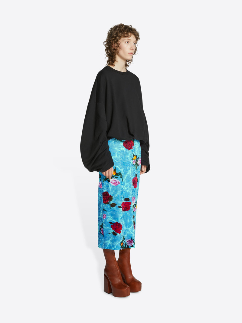 FLORAL VELVET SKIRT 3