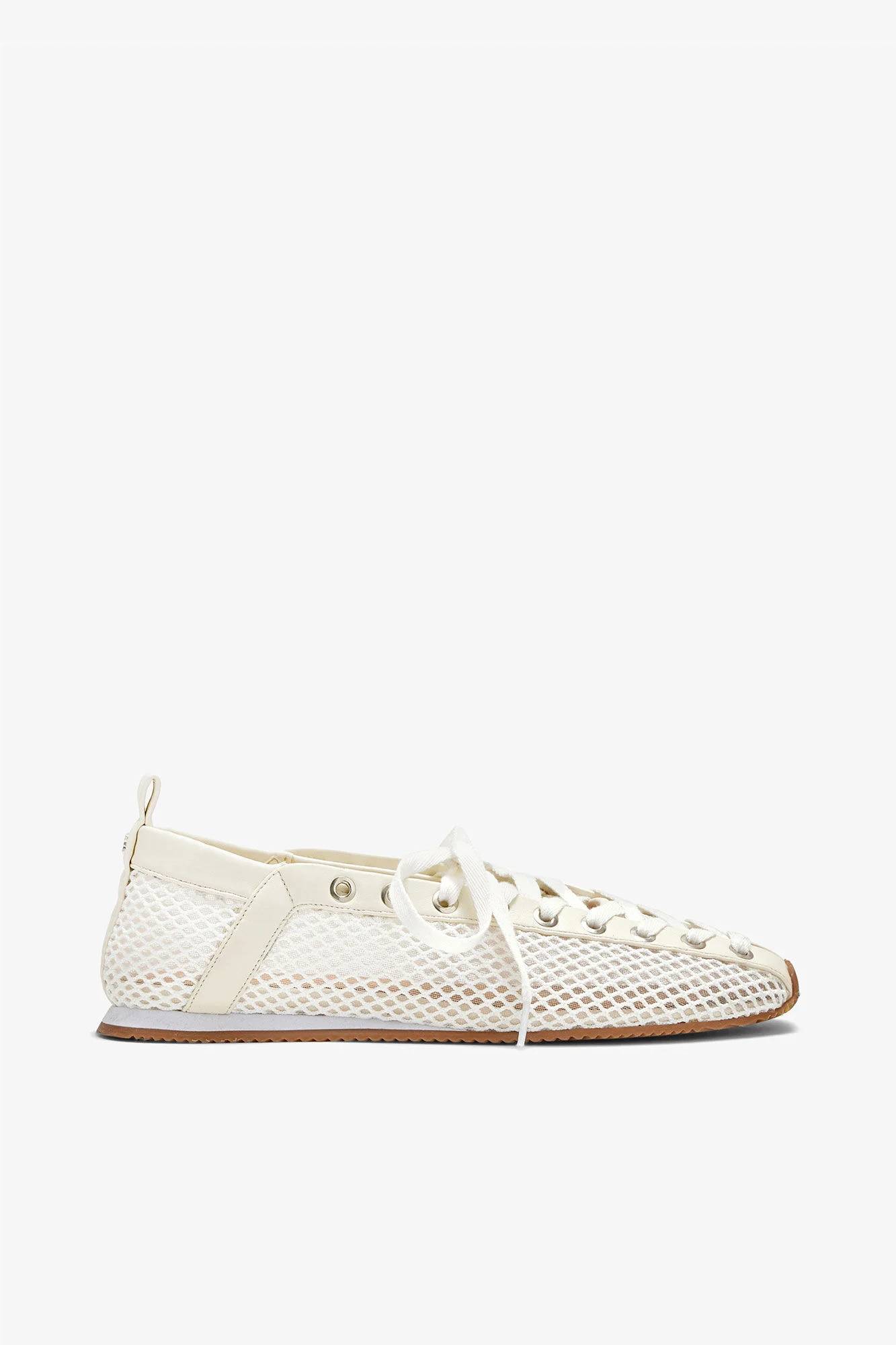 SPORTY BALLERINA IN WHITE MESH - 1