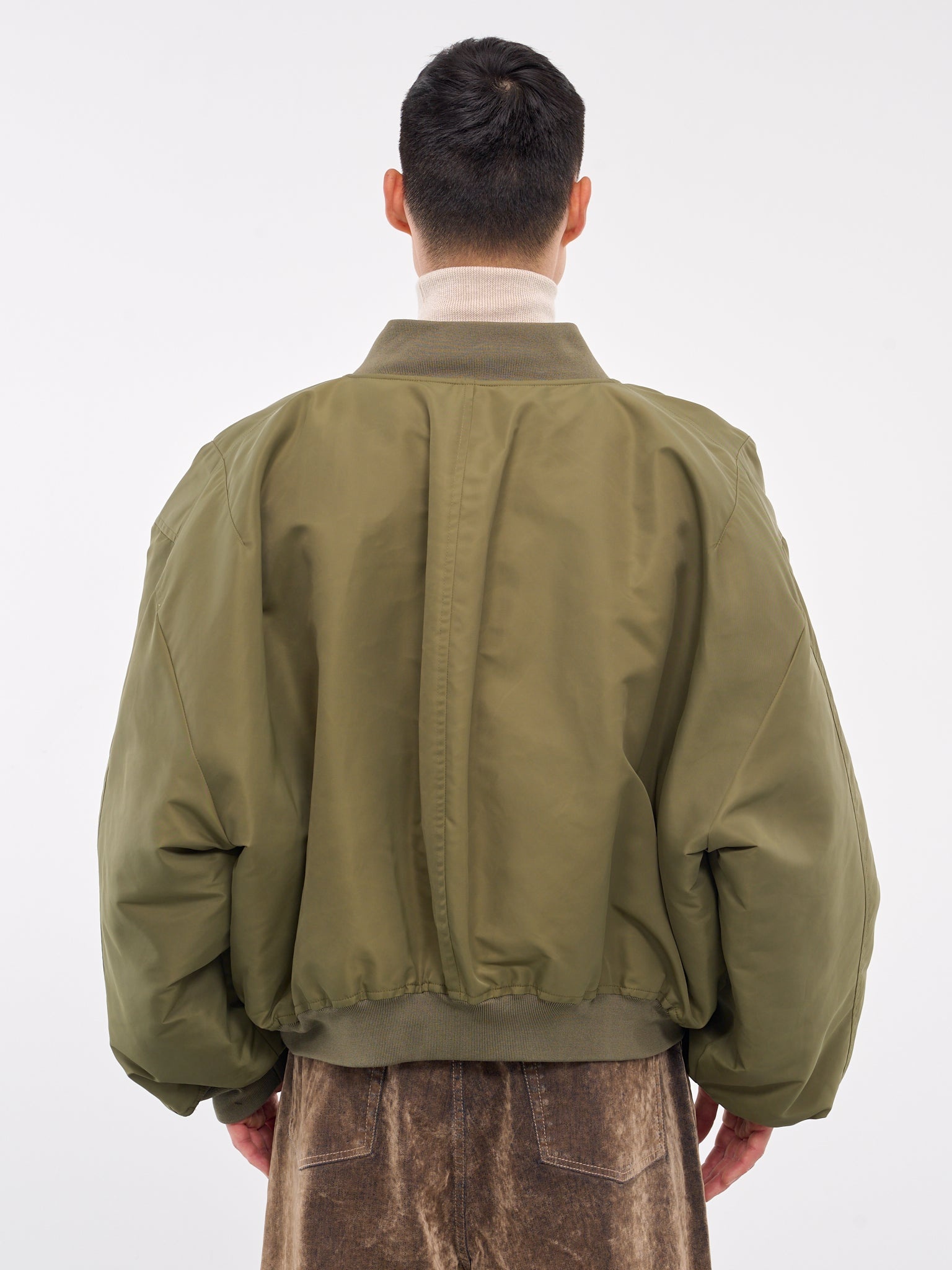 Oversized Padded Bomber Jacket - 3