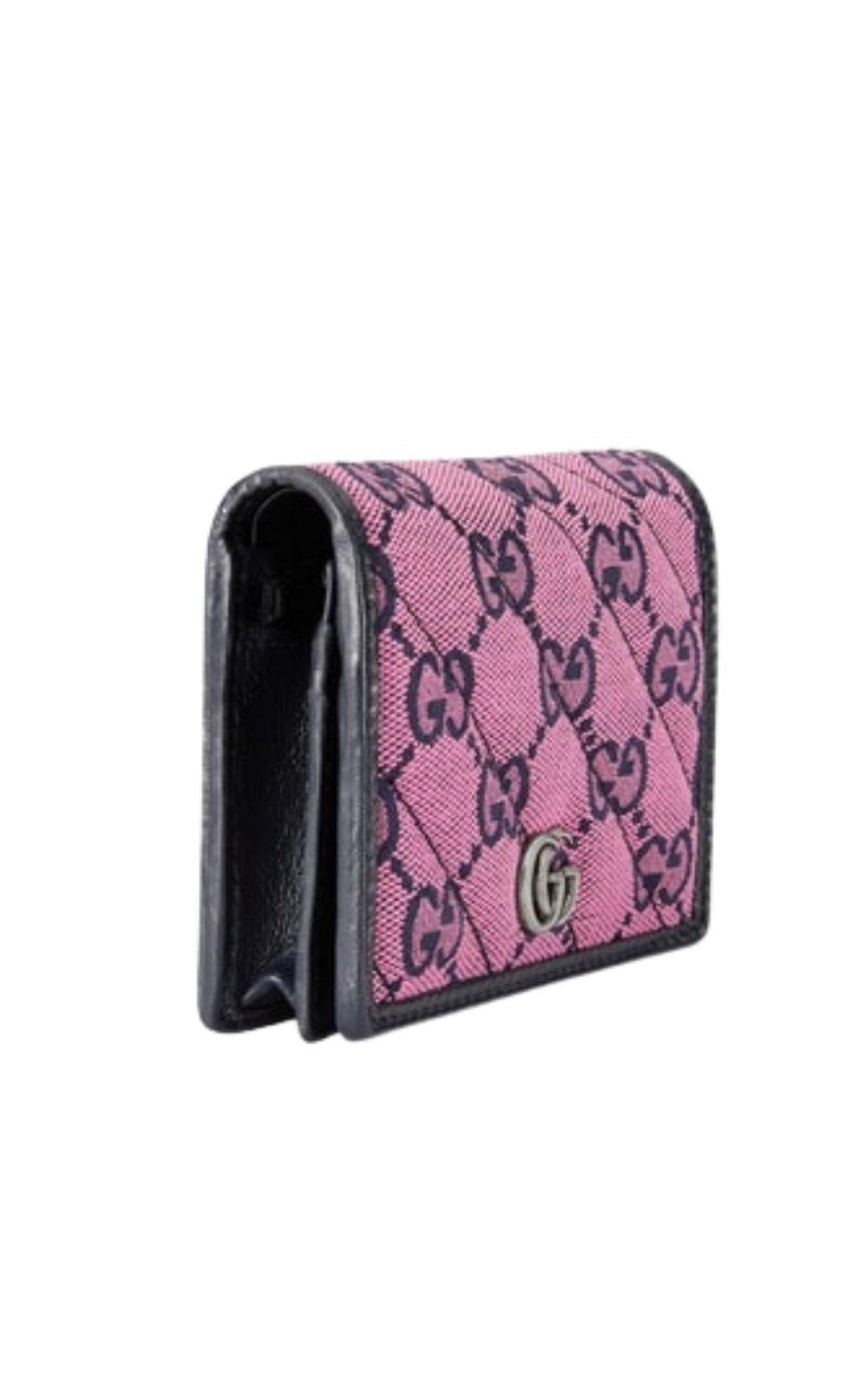Pink Gg Marmont Multicolor Wallet - 3