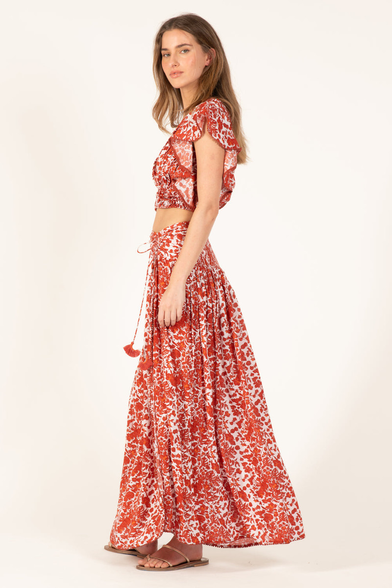 Long Skirt Carla - Paprika Aquaflora 4