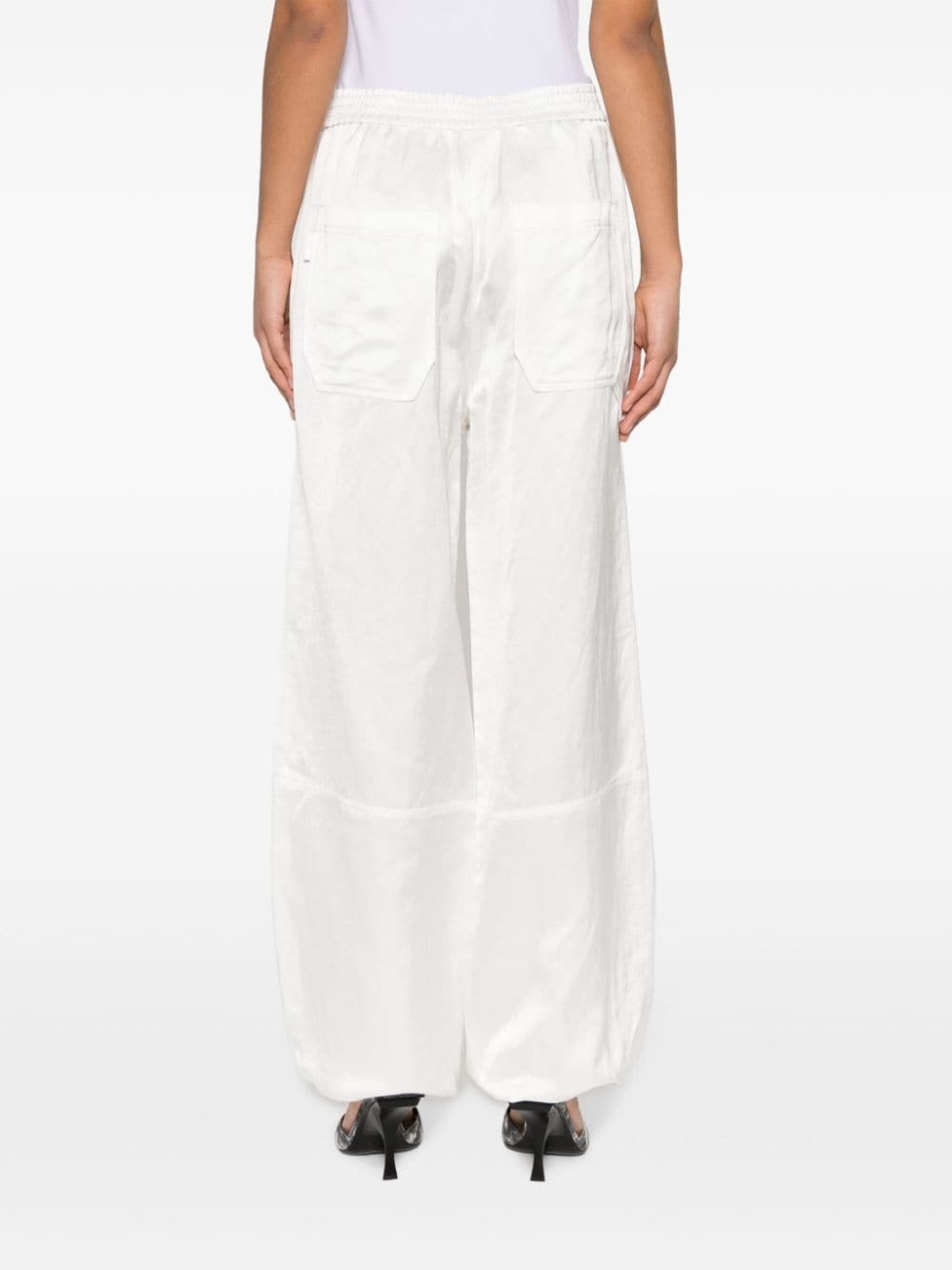 drawstring-cuff trousers - 4