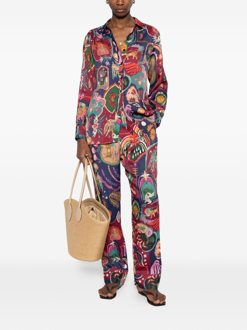 FARM RIO floral print shir- outlook