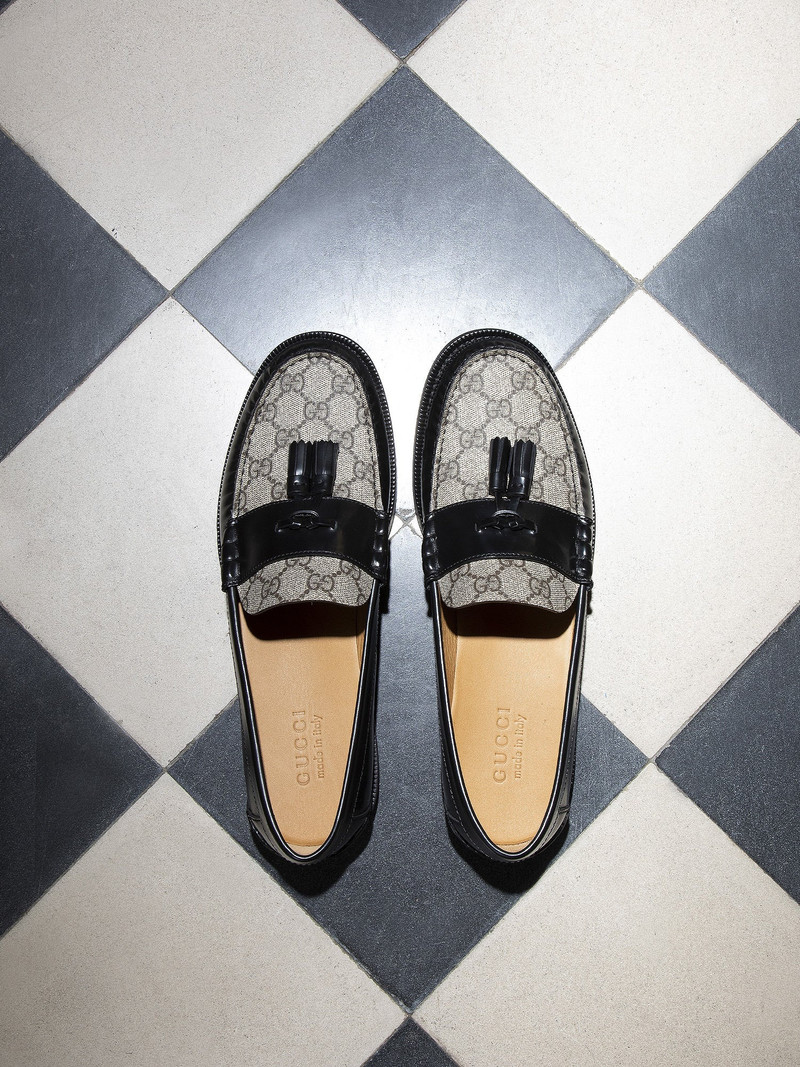 GUCCI Men's GG loafer with tassel outlook