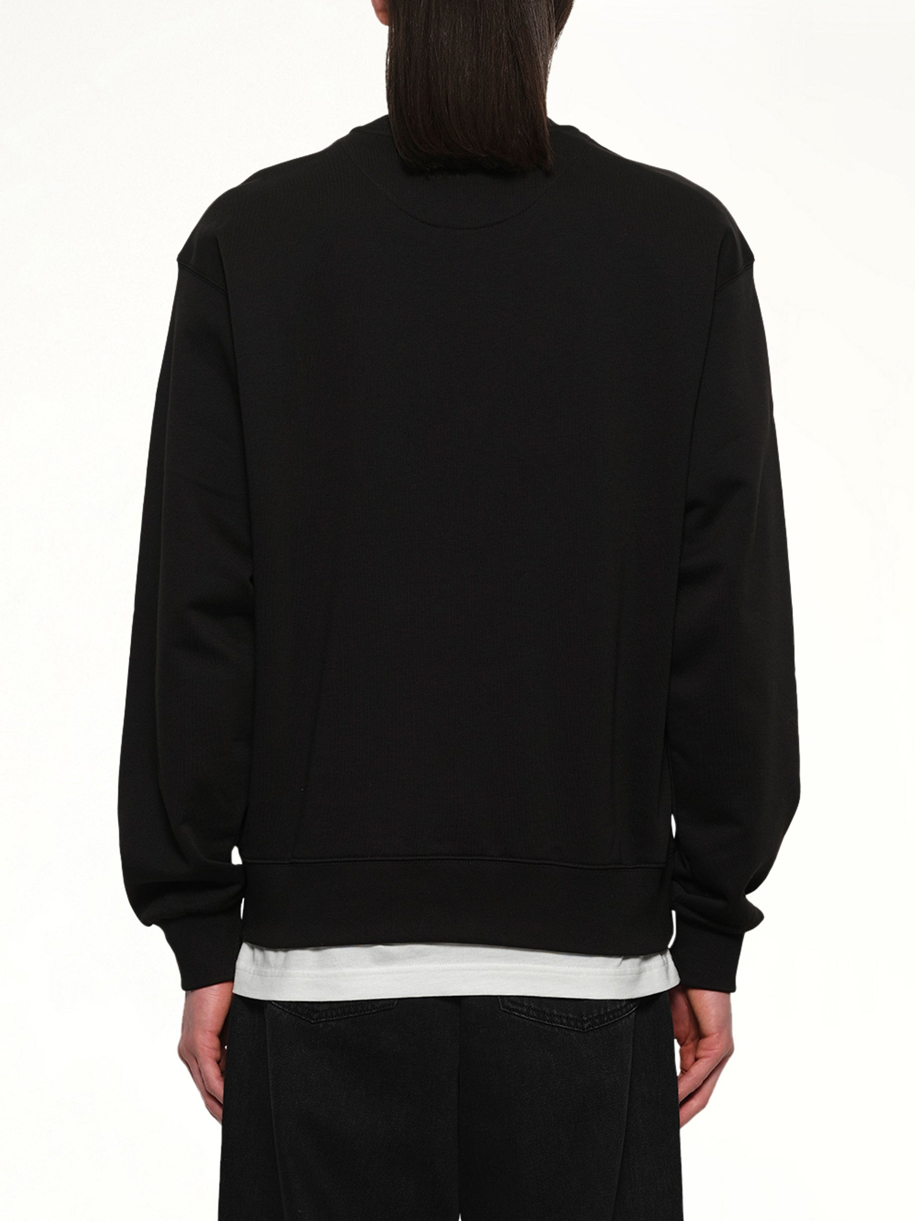 Kenzo Happy Tiger Embroidered Classic Sweatshirt in Black - 5