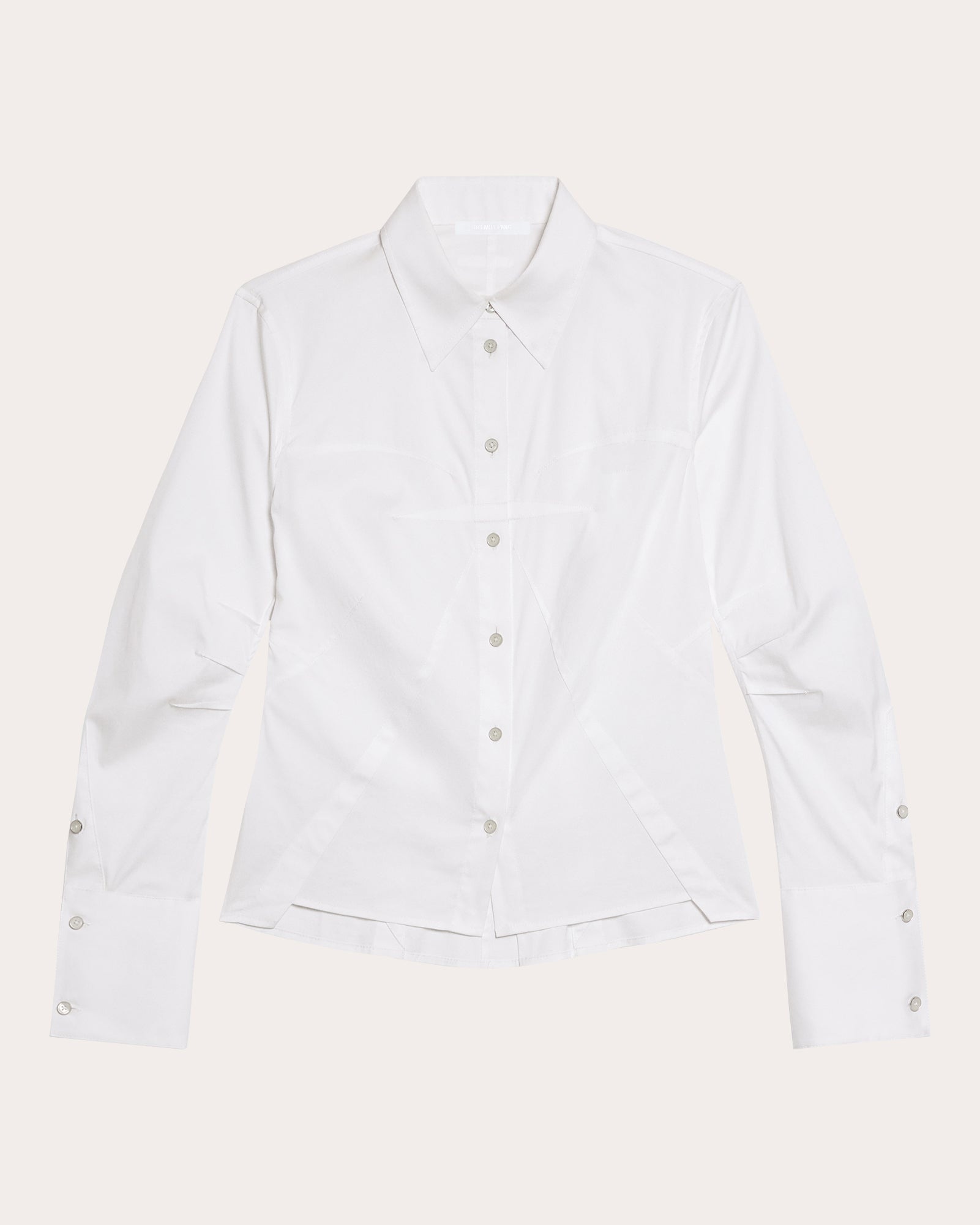 Poplin Bustier Button-Up Shirt - 6
