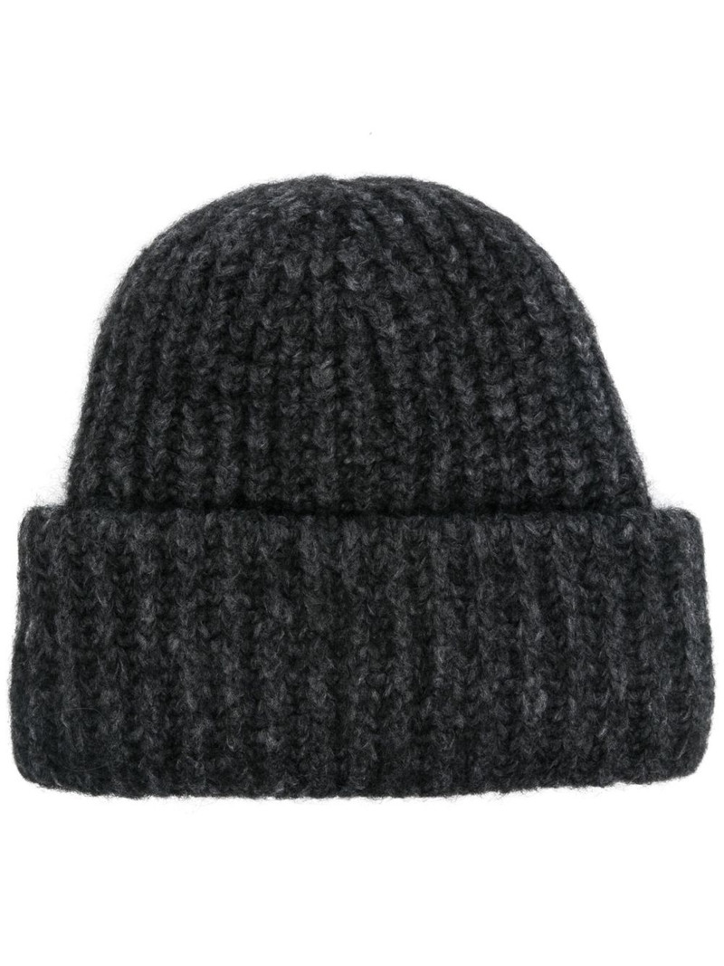 mélange-effect beanie hat 1