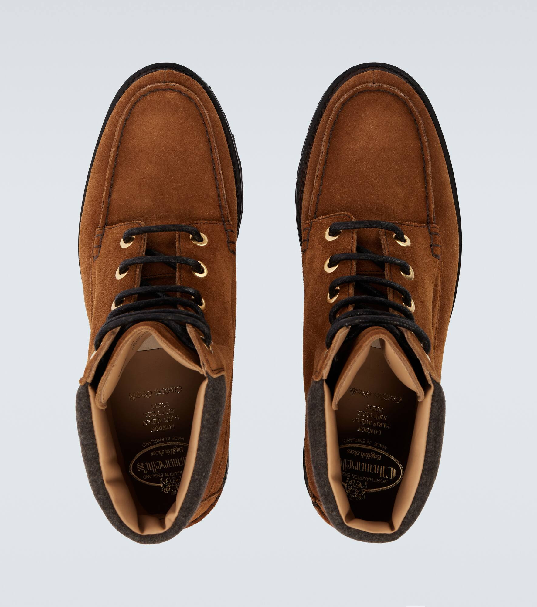 Padstow suede lace-up boots - 4