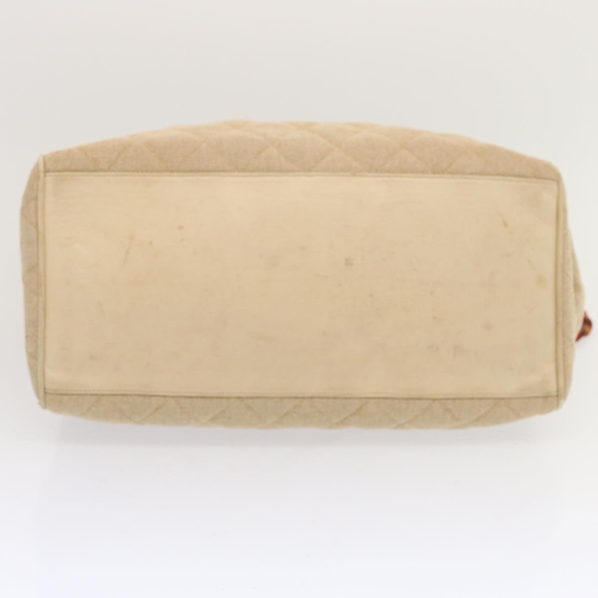 CHANEL Tote Bag Canvas Beige CC - 5