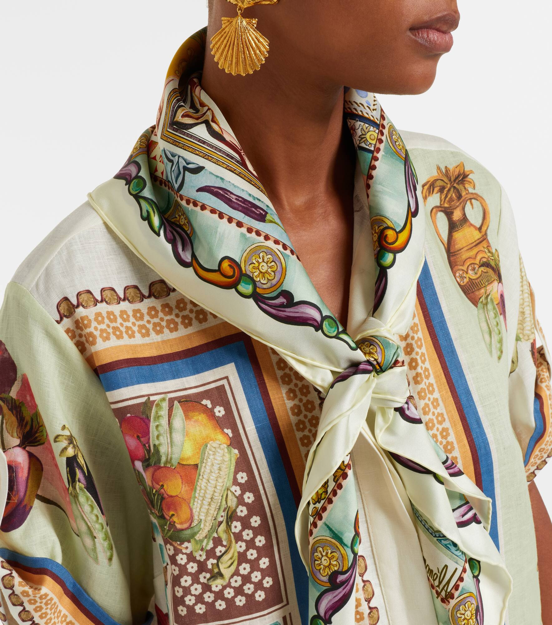 Tommasina printed silk scarf - 2