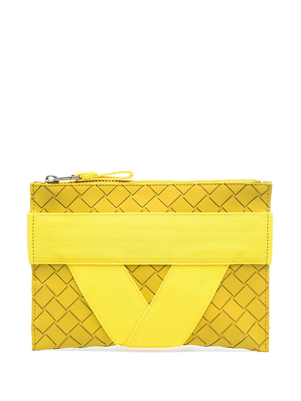 Intrecciato-pattern clutch - 1