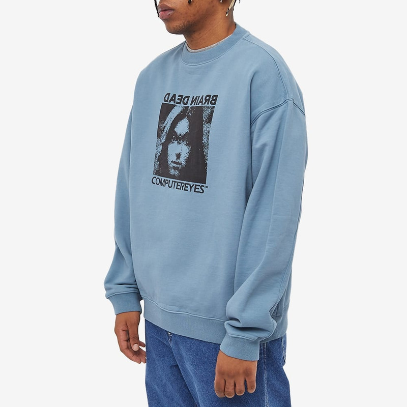 BRAIN DEAD Brain Dead Computer Eyes Cew Sweat outlook