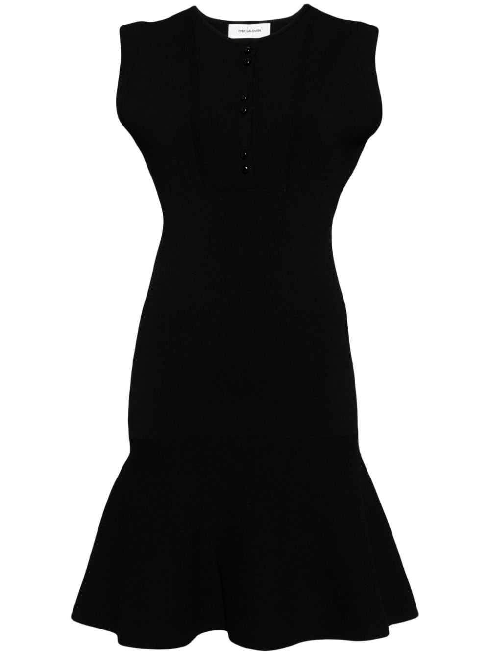 peplum-hem midi dress - 1