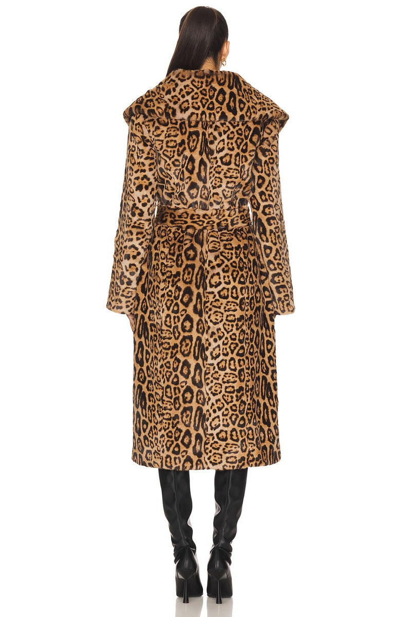 SIMONMILLER Jones Faux Fur Wrap Coat outlook