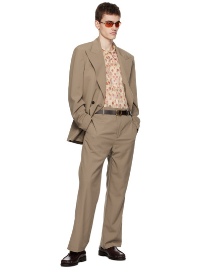 Acne Studios Taupe Four-Pocket Trousers outlook