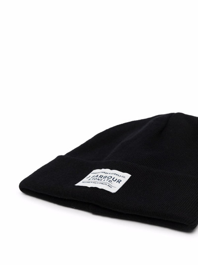 Barbour logo patch beanie outlook