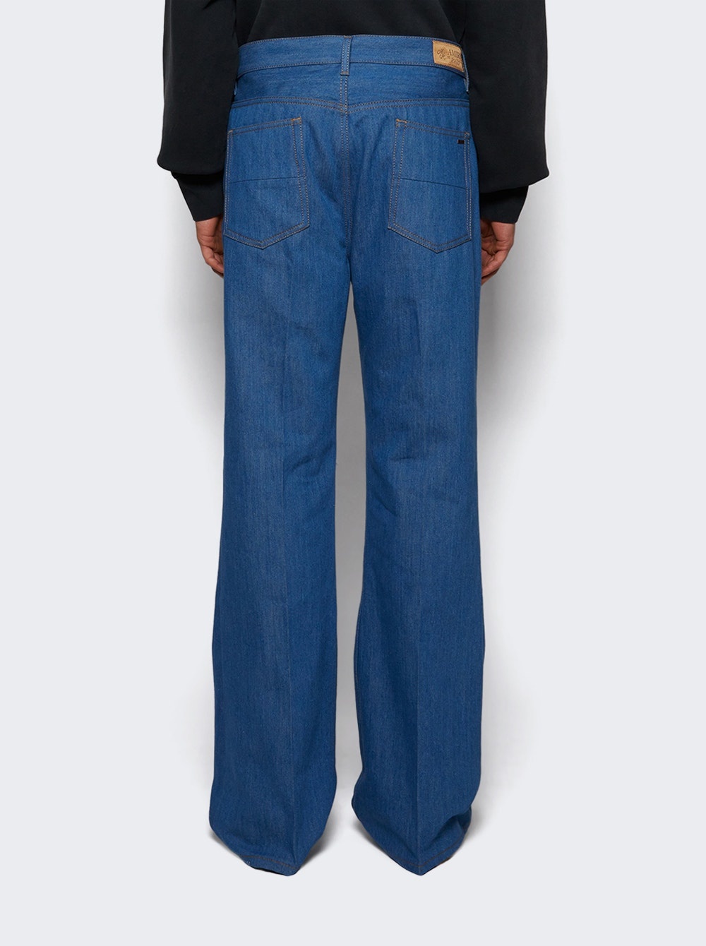 Creased Flare Pant Retro Indigo - 4