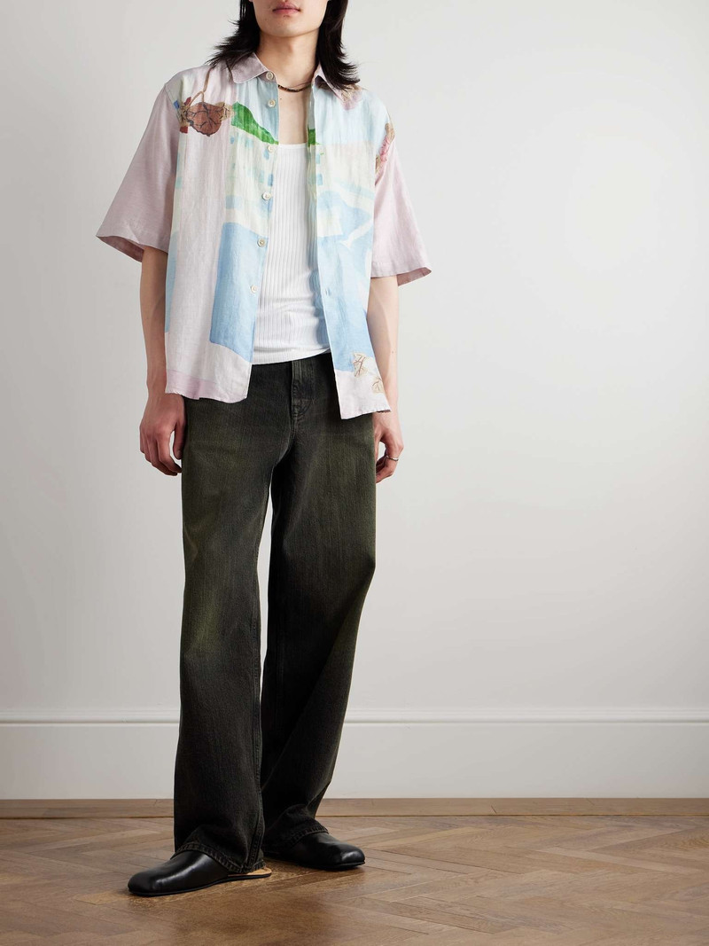 Our Legacy Beyond Printed Cotton and Silk-Blend Shirt outlook