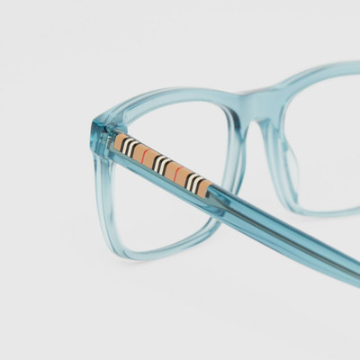 Burberry Icon Stripe Detail Rectangular Optical Frames outlook