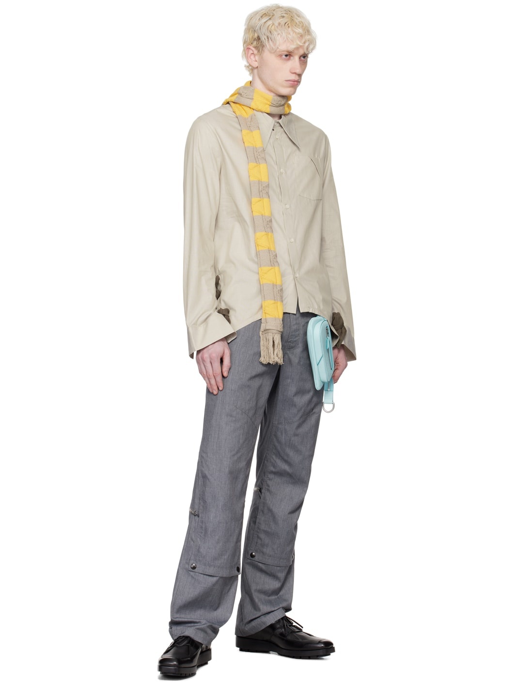 Kiko Kostadinov Gray Tonino Trousers | REVERSIBLE