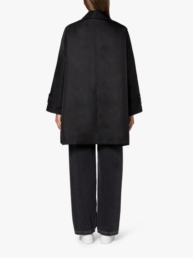 HUMBIE BLACK NYLON OVERCOAT 3