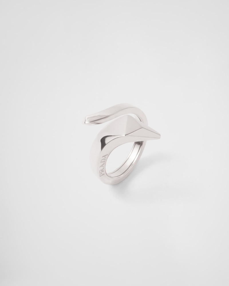 Eternal Gold snake mini ring in white gold 3