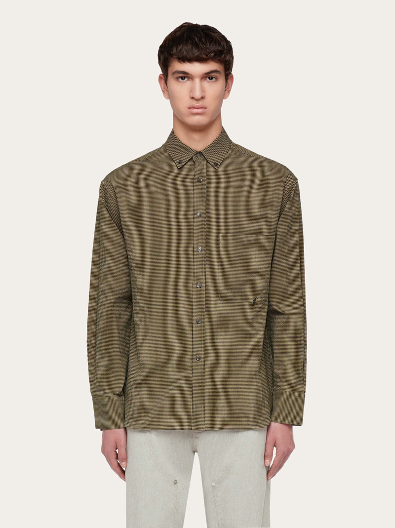 FERRAGAMO Long sleeved sports shirt outlook