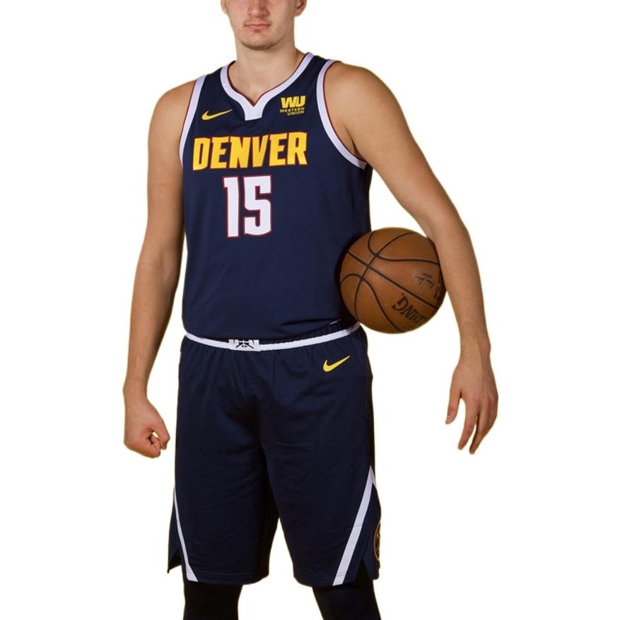 Nike NBA Basketball Sports Jersey Vest Denver Nuggets Jokic 15 Navy Blue Dark blue CW3663-420 - 5