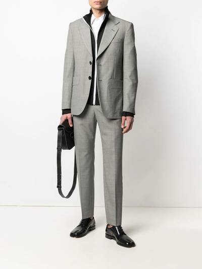 Maison Margiela mini-houndstooth single-breasted suit outlook