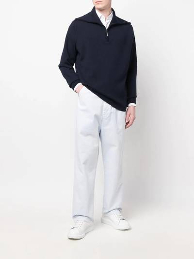 AMI Paris five-pocket cotton straight-leg trousers outlook