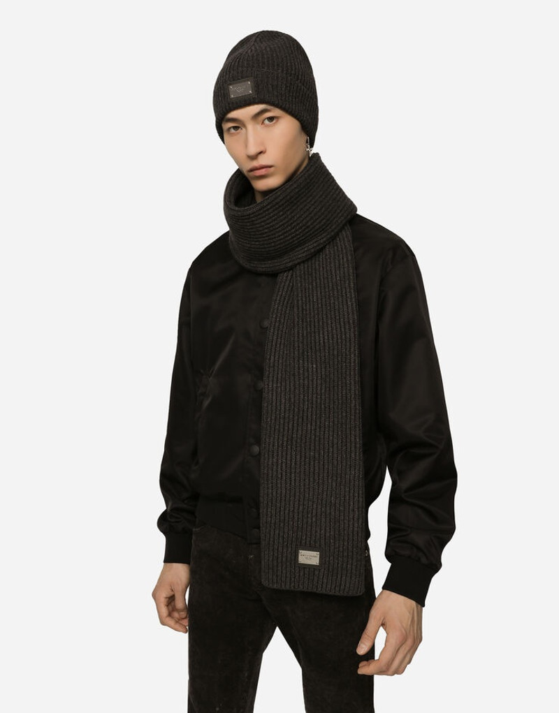 Dolce & Gabbana Wool scarf with DG patch outlook