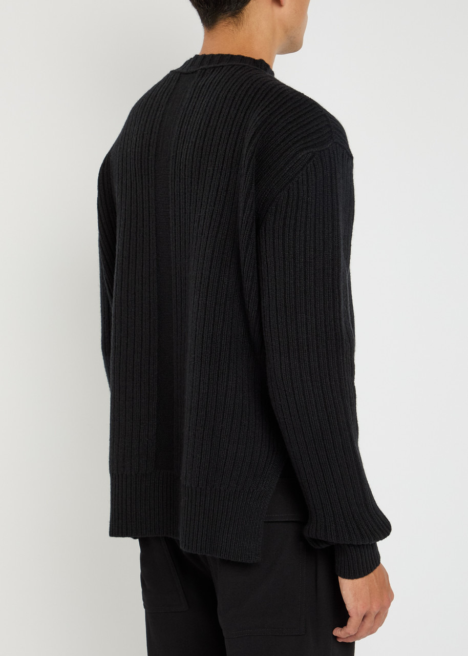 Rick Owens Fisherman Ribbed Wool Jumper - 3